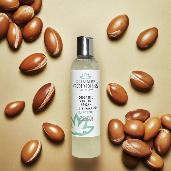 Organic argan oil shampoo, sulfate-free with Moroccan argan oil.