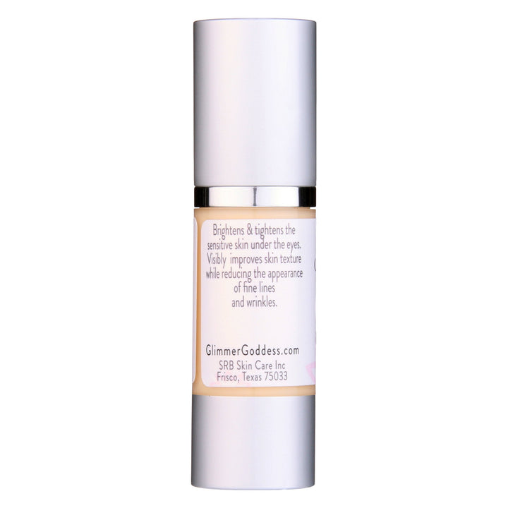 Organic vitamin C eye serum in a glass dropper bottle.