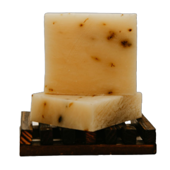Organic exfoliating aloe soap bar, handmade with aloe and natural ingredients.