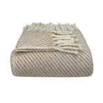 Load image into Gallery viewer, Chunky Camel Stripe Alpaca Throw - Bush &amp; Briar
