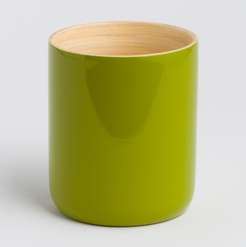 Ly bamboo mug in a natural finish with a smooth surface.