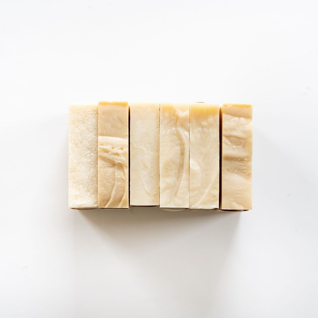 Castile bar soap scented with essential oils, a natural olive-oil soap bar.