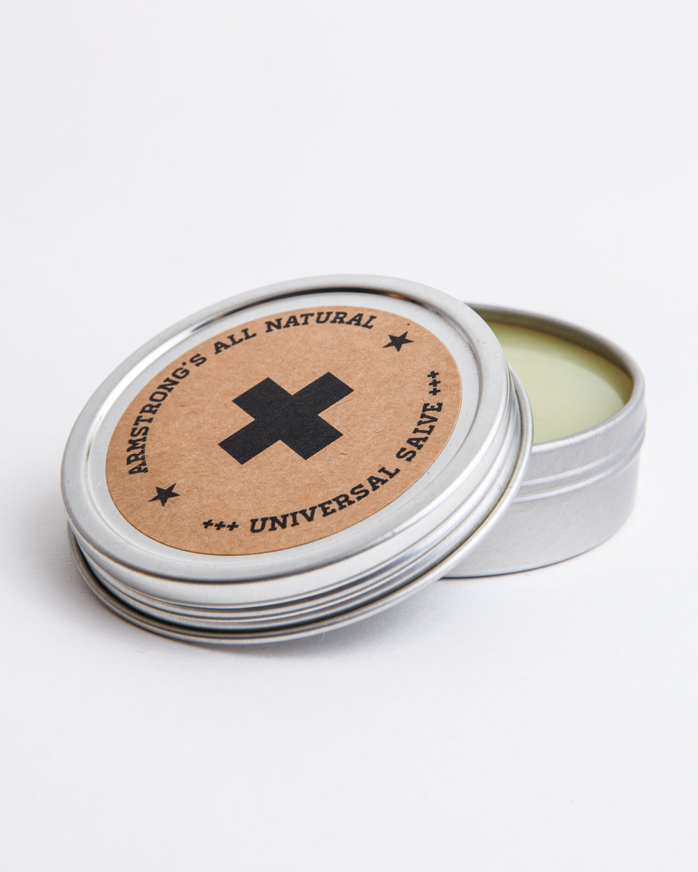 Universal Salve in a tin - a multi-purpose natural balm of grapeseed oil, beeswax, and carnauba.