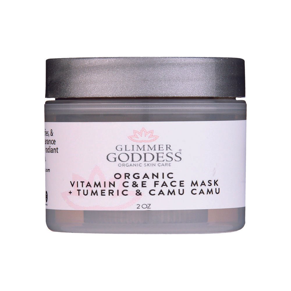 Organic vitamin C brightening kit with three skincare steps.